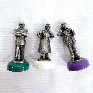 50th Anniversary Clue Board Game Replace Pieces Metal Figures Mustard White Plum